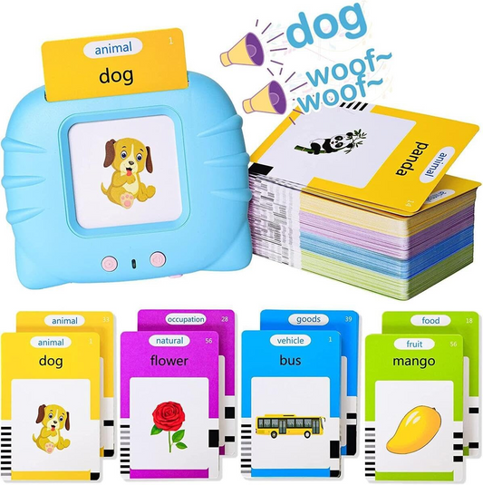 Quirky Kidz Talking Flash Cards – Montessori Toys for Toddlers | Rechargeable Educational Learning Toy for 2+ Year Old Boys & Girls | Speech Development & Early Learning Tool