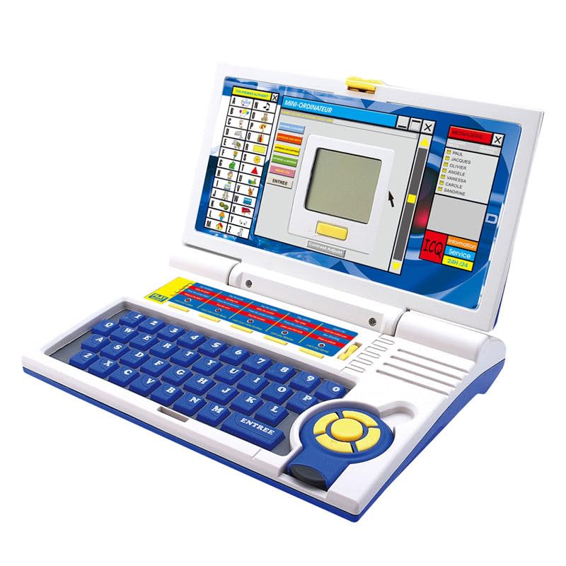 Quirky Kidz Educational Laptop Toy for Kids Age 3+ - 20 Learning Activities Including Alphabet, Math, Logic, Music & Games | Interactive Educational Computer Toy - Blue