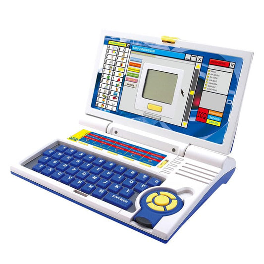 Quirky Kidz Educational Laptop Toy for Kids Age 3+ - 20 Learning Activities Including Alphabet, Math, Logic, Music & Games | Interactive Educational Computer Toy - Blue