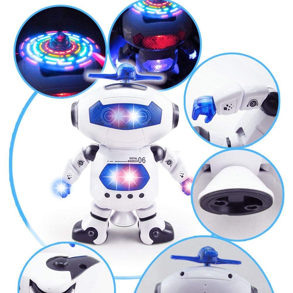 Quirky Kidz Bot Robot Pioneer – Dancing Robot Toy with Colorful Lights, Music & 360° Movement for Boys & Girls, Fun Interactive Toy (Color May Vary)